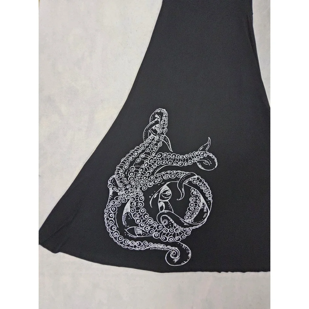 Octopus Skirt Sea Witch S 6 8 Maxi Black Ocean Core Siren Ursula Nautical Life